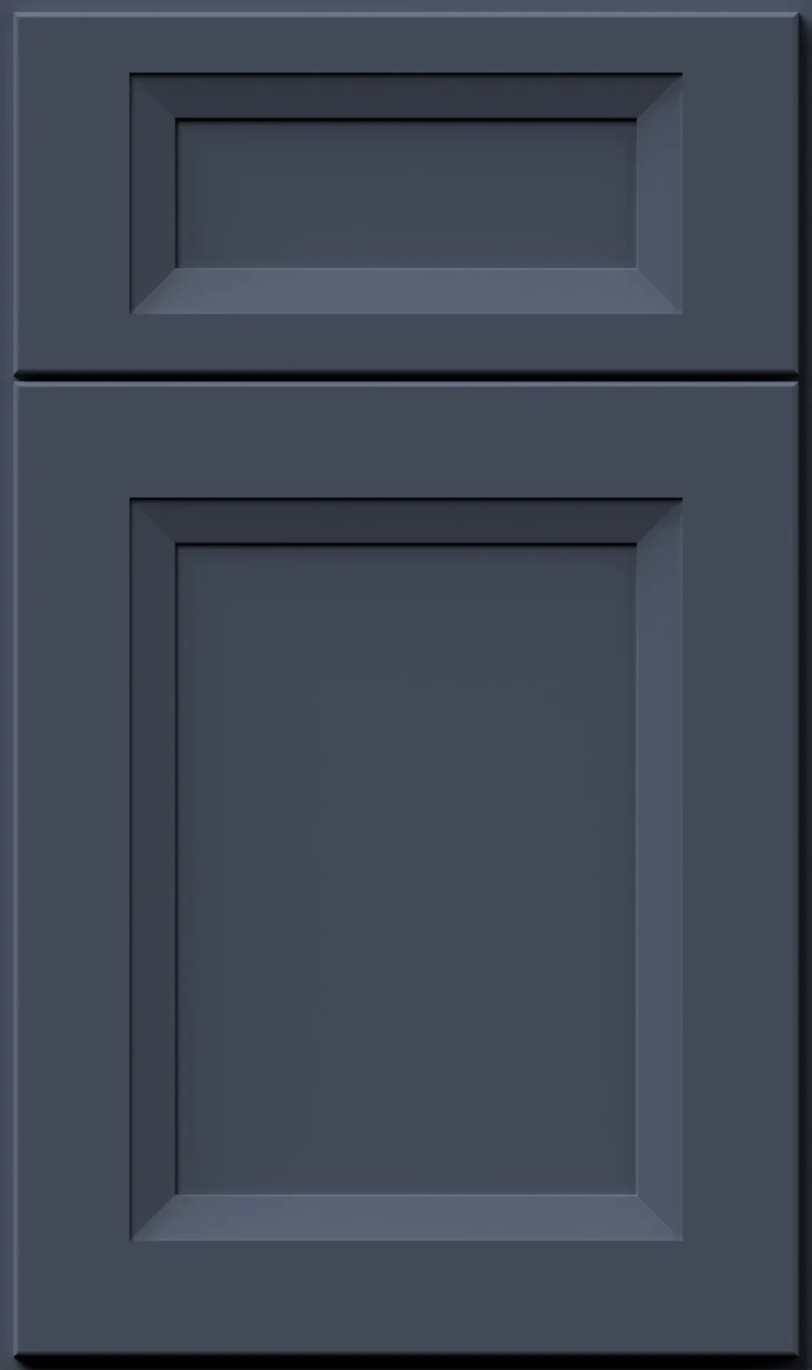Navy blue shaker kitchen cabinet door sample