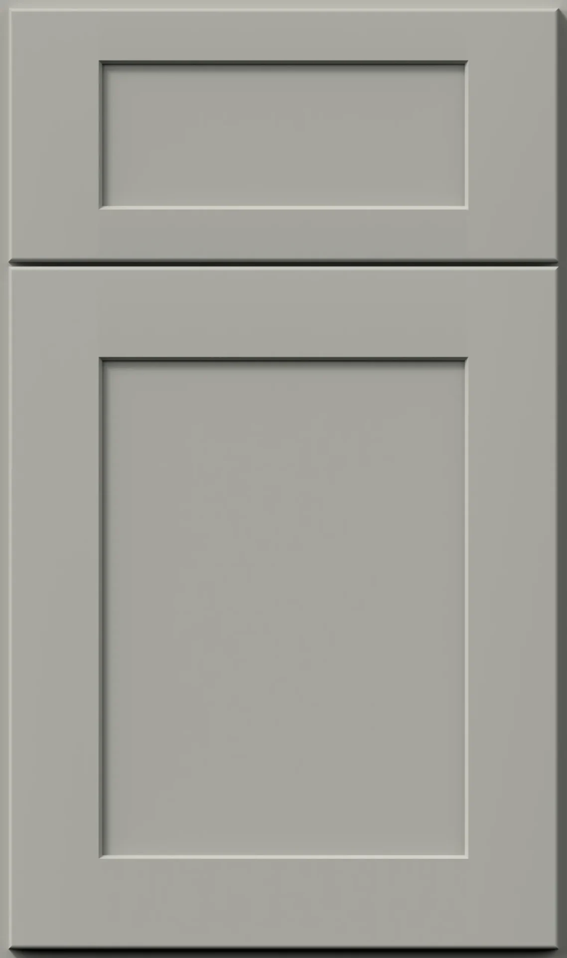 Light grey shaker kitchen cabinet door sample