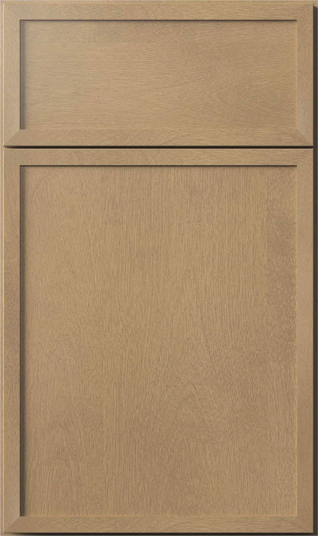 Honey oak linear kitchen cabinet door sample